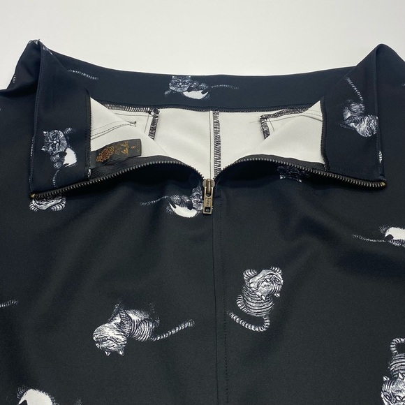 Disney Alice Through The Looking Glass Black Skirt W 8 Back Zip Pockets CATS - Picture 6 of 14
